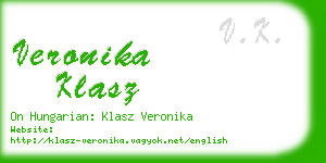 veronika klasz business card